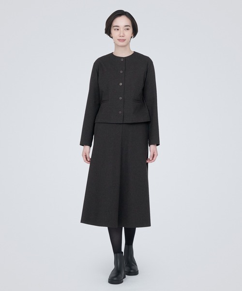 【新品同様】23AW MUJI Labo ノーカラージャケット　XL 無印良品 MUJI Labo(ムジラボ) 2019年1月ピックアップ！ - look