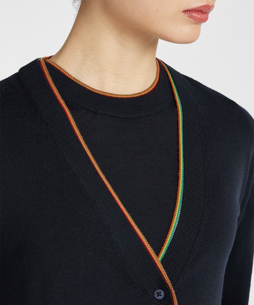 Paul Smith Uネック スウェット コットン おしゃれストライプ Paul Smith Uネック スウェット コットン おしゃれストライプ