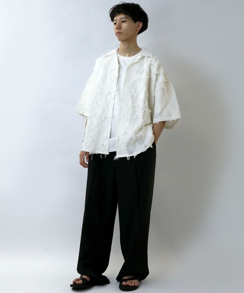 JOURNAL STANDARD L’essage◆LIGHT FLOWER/半袖シャツ/FREE/ポリエステル/BEG/花柄/23050370204010 FLOWER EMBROIDARY SHIRT – calif（カリフ）公式サイト