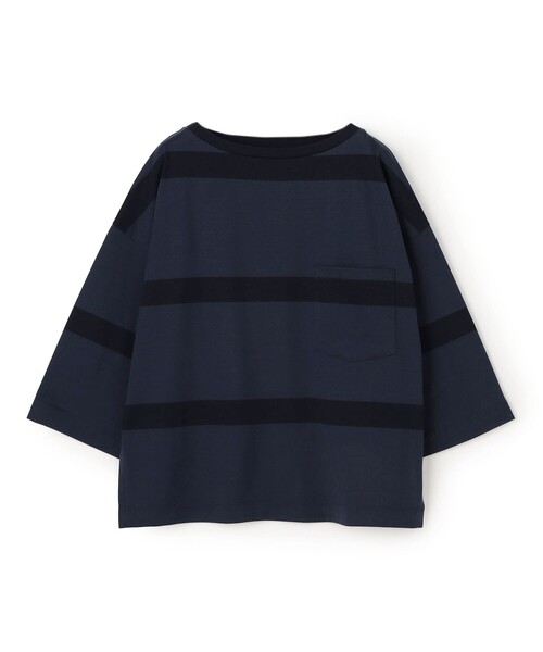 GALERIE VIE - 新品 GALERIE VIE ファインコットンボーダー ビックTシャツ GALERIE VIE（ギャルリー ヴィー） tシャツ ファインコットンボーダー