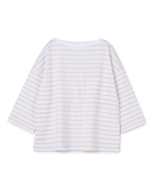 tシャツ ファインコットンボーダー ビックTシャツ レディース