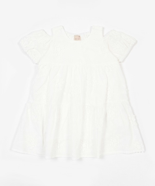 petit main ワンピース お花レースワンピース キッズ 子供服 女の子