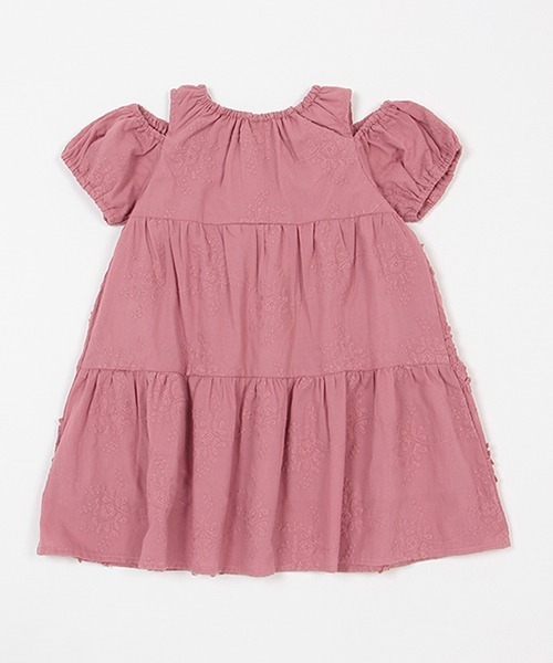 petit main ワンピース お花レースワンピース キッズ 子供服 女の子