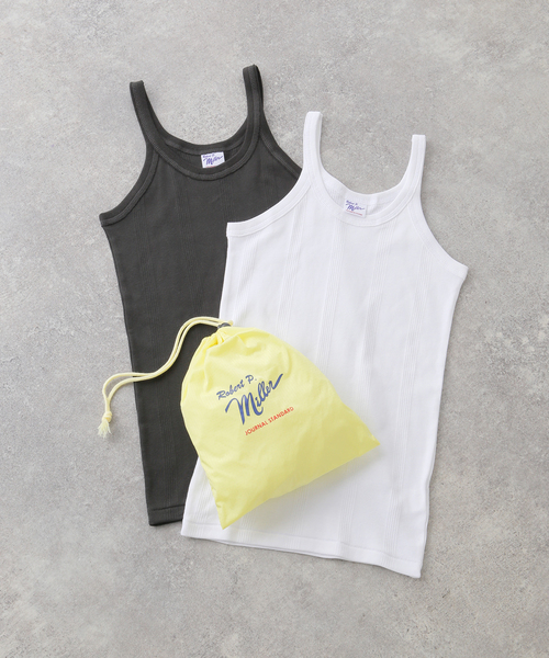 tシャツ 「追加2」別注「MILLER/ミラー」 リブタンクトップ 2枚セット レディース Robert P. Miller tシャツ 「追加2」別注「MILLER/ミラー
