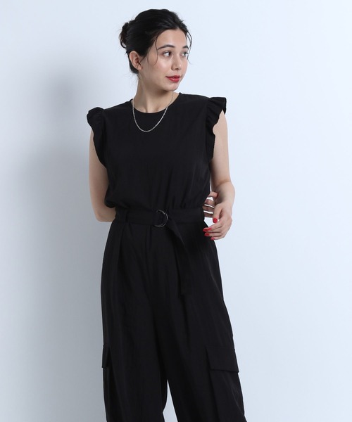 サロペット・オーバーオール・オールインワン melttheledy off shoulder belt jumpsuit サロペット・オーバーオール・オールインワン melttheledy off