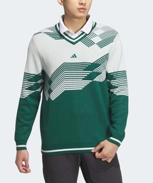 adidas セーター ニット アーカイブグラフィック Vネック長袖