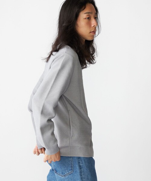 SHIPS（シップス） カーディガン SHIPS:「手洗い可能」ガーター クルー