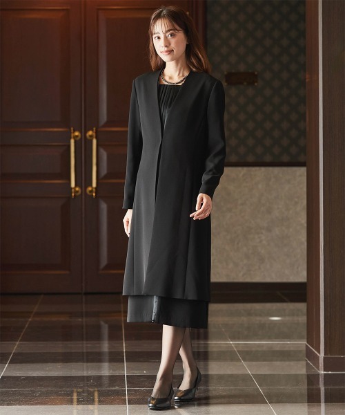 ニッセン（nissen） セットアップ 「喪服・礼服」防しわロングコート