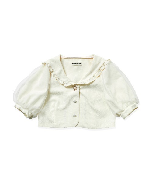 ジャケット テーラードジャケット Honey jewel puff ジャケット レディース