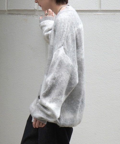 Confirm カーディガン モヘアライク ルーズシルエット