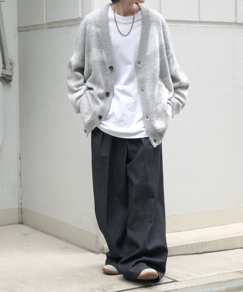 Confirm カーディガン モヘアライク ルーズシルエット