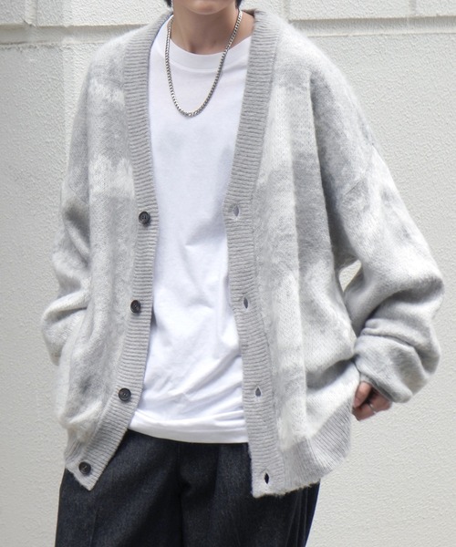 モヘアライク　カーディガン Confirm カーディガン モヘアライク ルーズシルエット