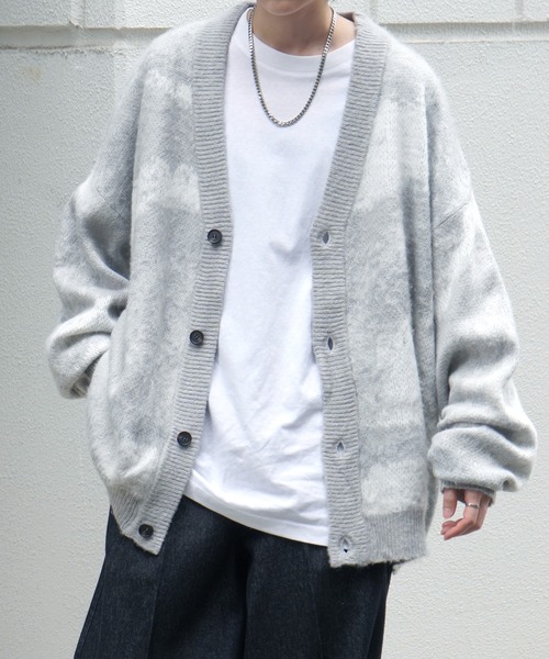 Confirm カーディガン モヘアライク ルーズシルエット