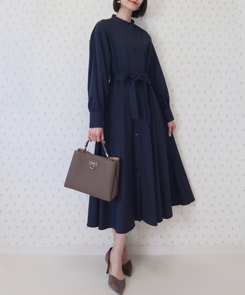 INTERPLAY ワンピース 「INTERPLAY x MAYUKO」Drape Flare One-piece 