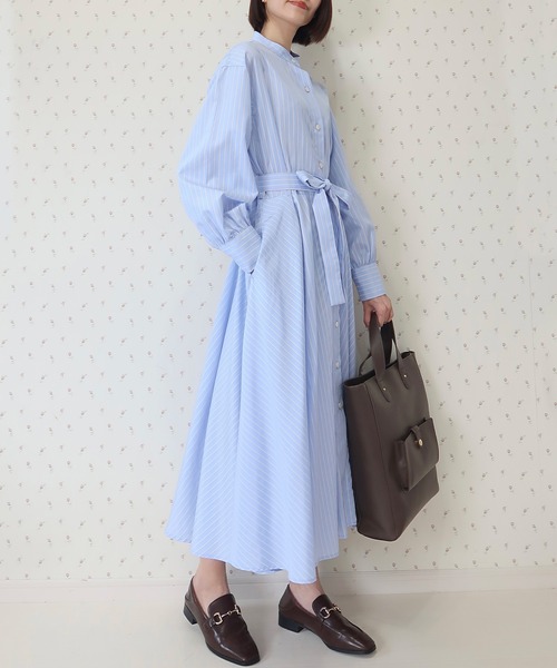 一点・ゆきんこページ】しっかりめ ・亜麻色＊リブ袖口かっぽう着