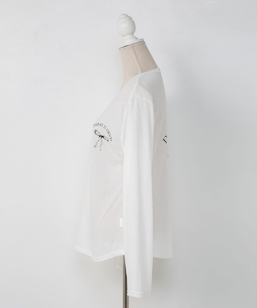 DearMyLoveRose（ディアマイラブローズ） tシャツ リボンプリントシ 