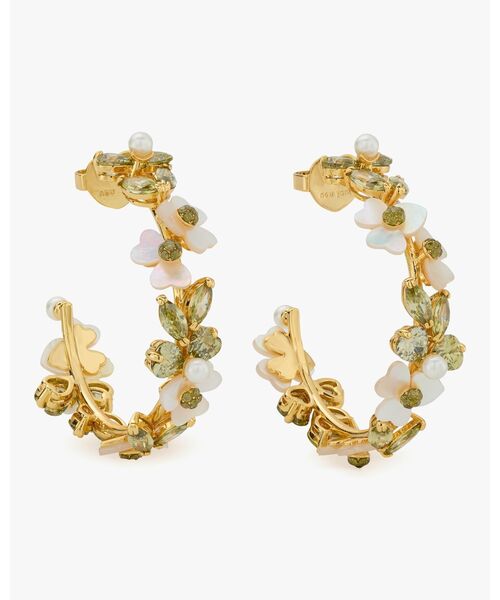 kate spade NEW YORK ピアス プレシャス パンジー フープ