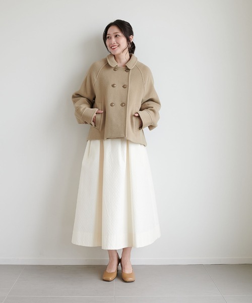 Jines（ジネス） ピーコート pコート シャルム加工ウールショートP