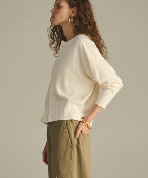 【40%OFF】カーキ kha:ki コットン ハニカム カーディガン HONEYCOMB CARDIGAN mil25hcs3425 レディース kha:ki 【40%OFF】カーキ コットン ハニカム カーディガン