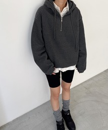 CANAL JEAN（キャナルジーン） パーカー El mar フリースハーフジップ