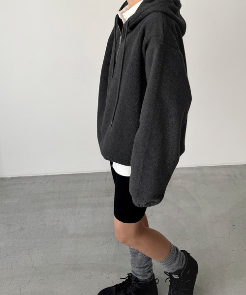 CANAL JEAN（キャナルジーン） パーカー El mar フリースハーフジップ