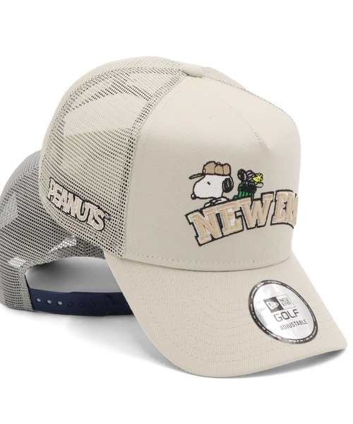 ☆美品NEW ERAニューエラコラボ×ピーナッツスヌーピーゴルフキャップ　帽子 ニューエラ NEW ERA キャップ 帽子 ゴルフ レディース