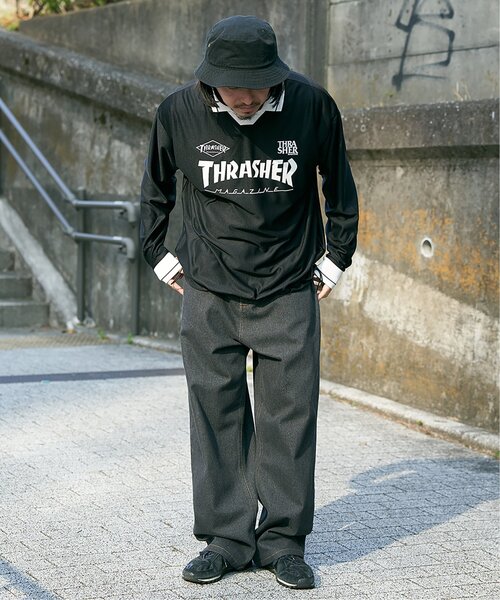 tシャツ 「THRASHER/スラッシャー」T-SHIRTS (UN) レディース メンズ THRASHER tシャツ スラッシャア L/S T-SHIRTS/スラッシャー