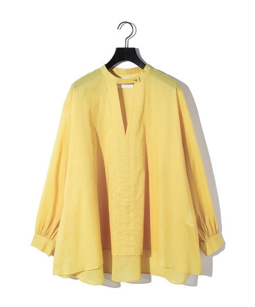 ブラウス シャツ MIDIUMISOLID for Ladies スタンドカラースキッパーシャツ レディース MIDIUMISOLID for Ladies スタンドカラースキッパーシャツ