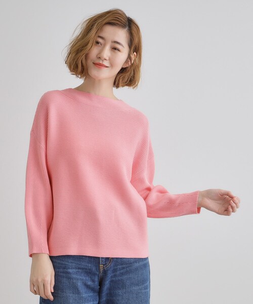 grove（グローブ） ニット セーター コットンブレンドガーターニット