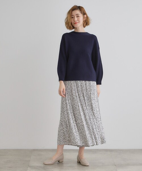 grove（グローブ） ニット セーター コットンブレンドガーターニット