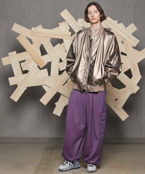 MAISON SPECIAL（メゾンスペシャル） カーゴパンツ 0 パープル メンズ