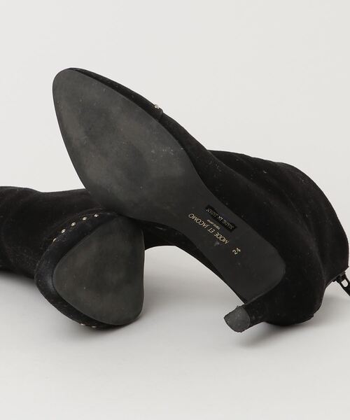 「Mode et Jacomo」 ビジューショートブーツ 24cm ブラック レディース_画像3