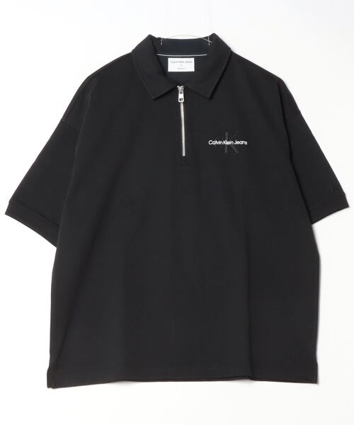 カルバンクライン　半袖　ブラック xs Calvin Klein カルバンクライン 半袖シャツ CKロゴ メンズXS