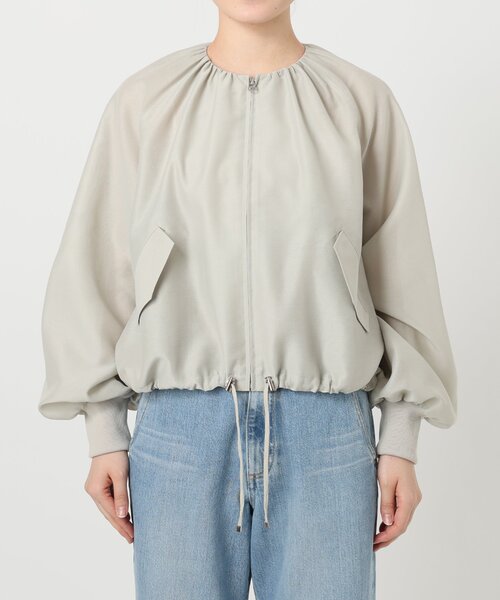 IENA コート アウター シアーノーカラーブルゾン レディース