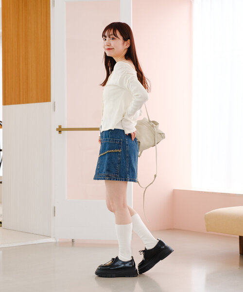 美人見えカットソー】オフショルテレコカットソー La boutique Bonbon tシャツ 「美人見えカットソー」オフショル