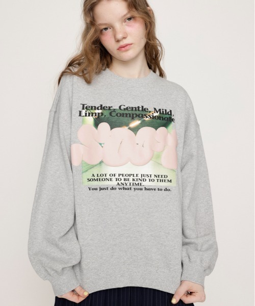 トレーナー スウェット PUFFER LOGO PHOTO SW TOPS パッファー ロゴ フォト スウェット トップス レディース