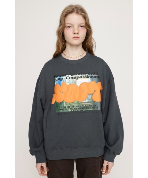 トレーナー スウェット PUFFER LOGO PHOTO SW TOPS パッファー ロゴ フォト スウェット トップス レディース トレーナー スウェット PUFFER LOGO PHOTO SW TOPS パッファー