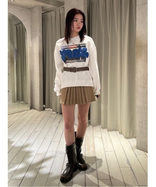 【スライ】PUFFER LOGO PHOTO SW トップス スライ SLY PUFFER LOGO PHOTO SW トップス （WHT