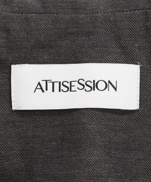 ATTISESSION 「ATTISESSION」シャンブレー ラウンドカラー