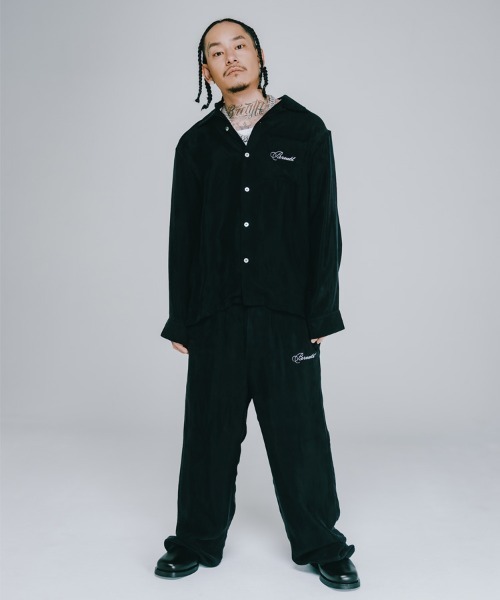 BREATH シャツ 「BREATH / ブレス」SCRIPT LOGO SATIN SHIRT