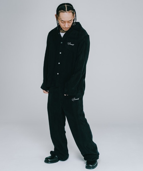 BREATH シャツ 「BREATH / ブレス」SCRIPT LOGO SATIN SHIRT