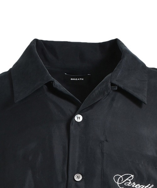 BREATH シャツ 「BREATH / ブレス」SCRIPT LOGO SATIN SHIRT
