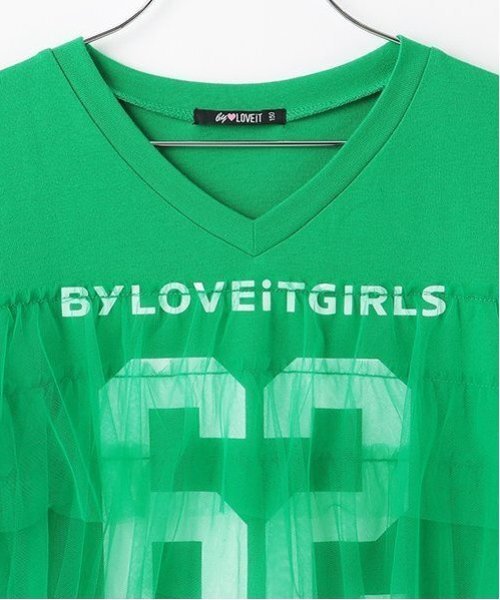 by LOVEiT ワンピース リメイク風ナンバーワンピース キッズ 子供服 