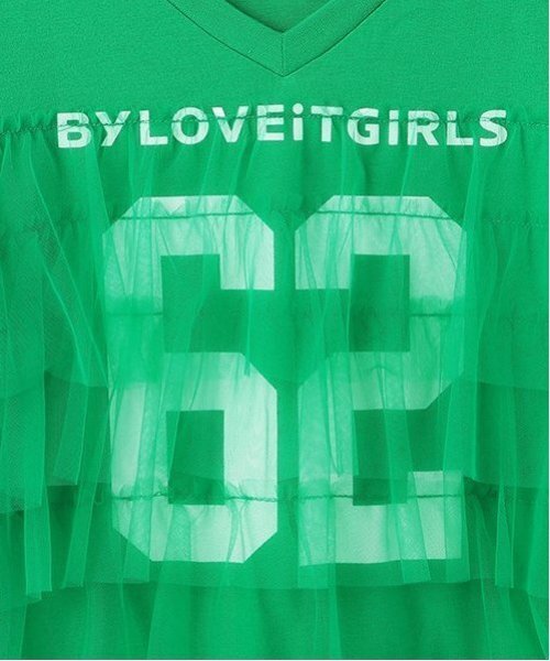 by LOVEiT ワンピース リメイク風ナンバーワンピース キッズ 子供服 