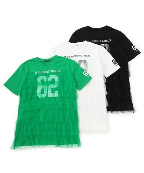by LOVEiT ワンピース リメイク風ナンバーワンピース キッズ 子供服 