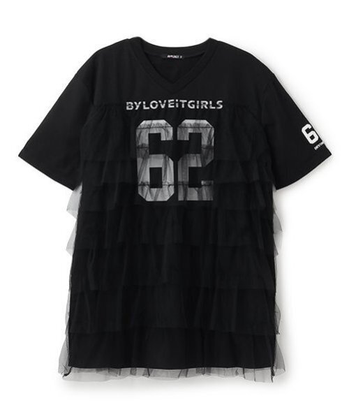 by LOVEiT ワンピース リメイク風ナンバーワンピース キッズ 子供服 