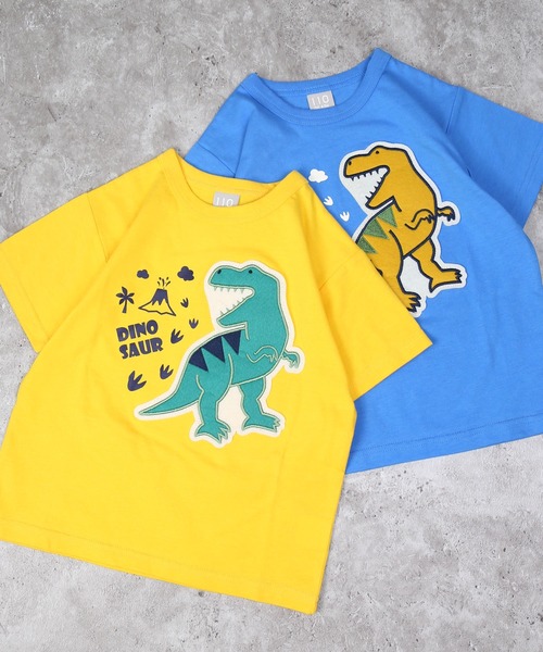 DILASH（ディラッシュ） tシャツ 恐竜ワッペンTシャツ キッズ 子供服