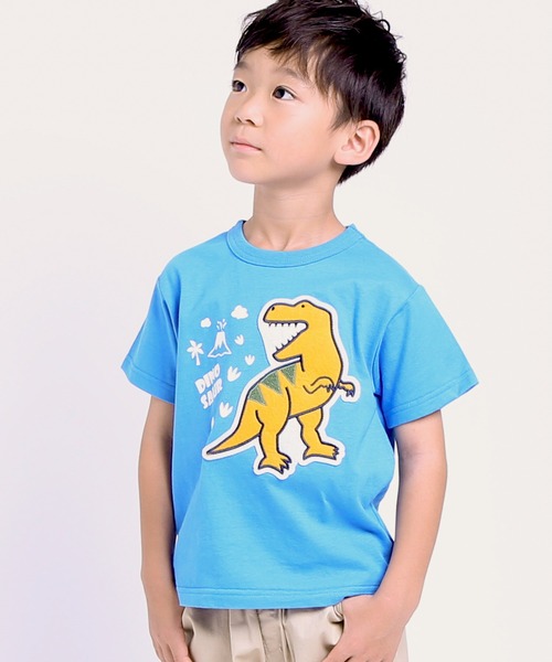DILASH（ディラッシュ） tシャツ 恐竜ワッペンTシャツ キッズ 子供服