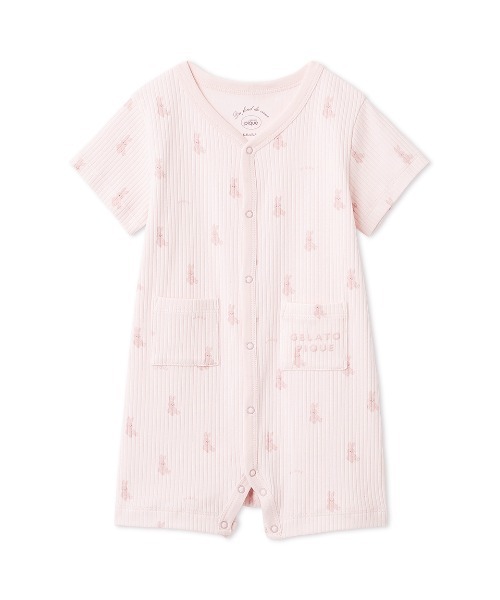 ベビー服 ロンパース 「BABY」ぬいぐるみ柄ロンパースの画像