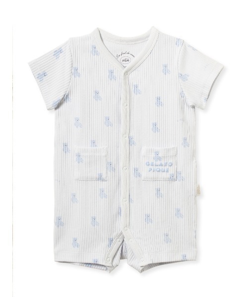 ベビー服 ロンパース 「BABY」ぬいぐるみ柄ロンパースの画像